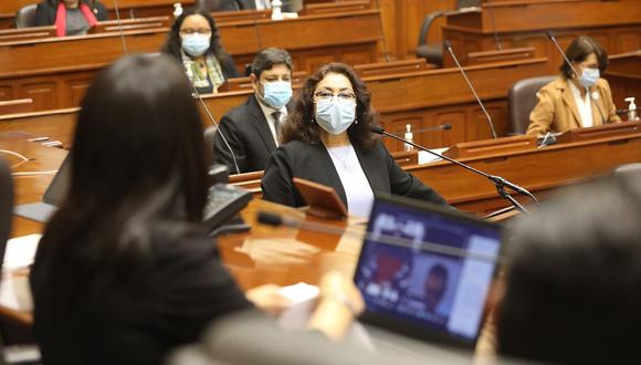 Violeta Bermúdez pidió el voto de confianza ante el Congreso de la República este jueves. (Foto: Congreso de la República)