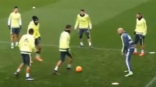 Cristiano intentó hacerle una 'huacha' a Zidane y esto pasó