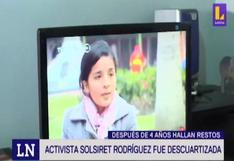 Solsiret Rodríguez: hallan el cuerpo descuartizado de la joven activista en casa de la pareja de su cuñado 