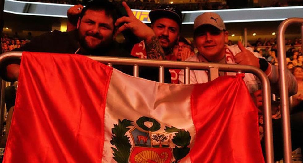 Fanáticos peruanos alentaron a Valentina Shevchenko en UFC Denver | Foto: UFC / Instagram