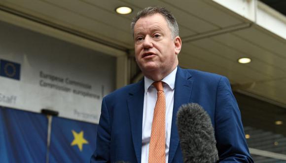 El principal negociador británico del Brexit, David Frost en la sede de la Unión Europea en Bruselas. (Foto : Archivo/ JOHN THYS / AFP).