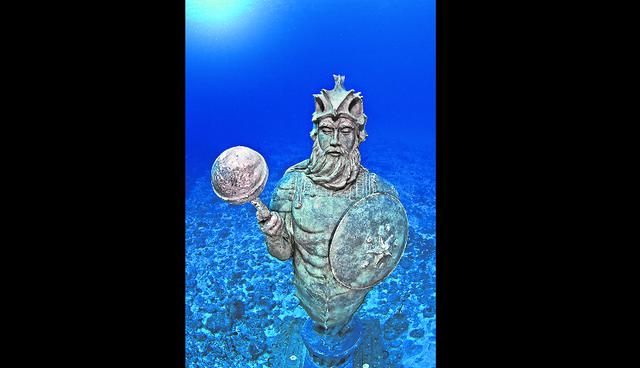 La estatua de 5 metros, El Guardián del Arrecife, fue sumergida en el 2014. (Foto: Istock)