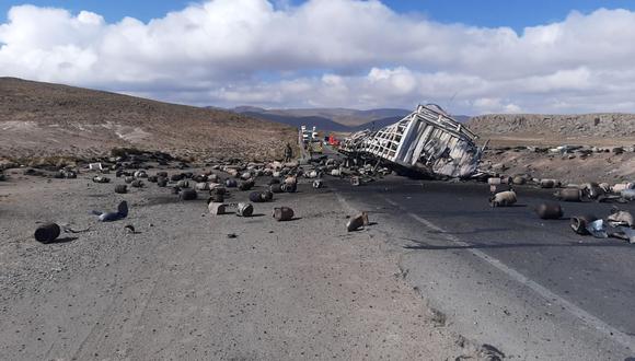 Arequipa: las autoridades reportaron que la onda expansiva alcanzó unos 1,000 metros a la redonda. (Foto: COER Arequipa)