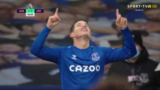 James Rodríguez regresó con gol: así anotó en el Everton-Crystal Palace | VIDEO
