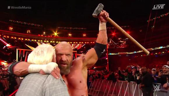 WrestleMania 35: Triple H venció a Batista en un combate con todo permitido | Foto: WWE
