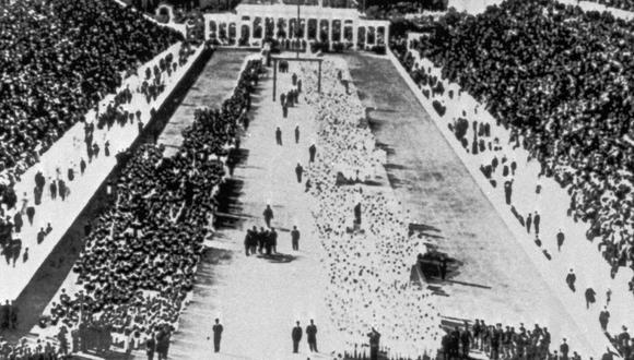 Inauguración de los Juegos Olímpicos Atenas 1896. (Foto: Olympic Museum / Comité Olímpico Internacional)