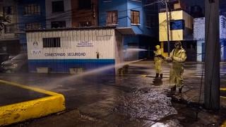 Realizaron trabajos de desinfección en la Av. Aviación y exteriores de estación Gamarra del Metro de Lima