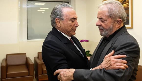 La cárcel, el destino de Lula da Silva y Michel Temer por "comandar" la corrupción en Brasil. Foto: Archivo de AFP