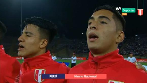 Perú vs. Paraguay EN VIVO: el estadio San Marcos retumbó con el himno nacional previo al partido | Foto: Captura
