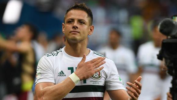 'Chicharito' Hernández es el goleador histórico de la selección de México, con 52 anotaciones. (Foto: AFP)