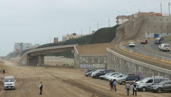 Este miércoles 29 de diciembre se reiniciaron los trabajos del proyecto vial de la Costa Verde del Callao | Foto: Andina / Carla Patiño Ramírez