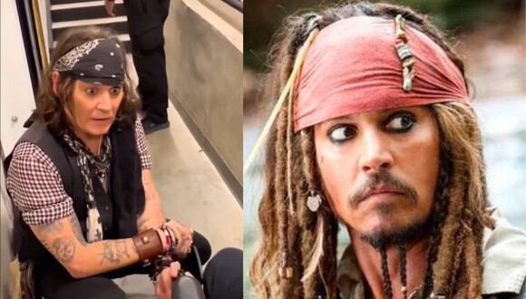 Johnny Depp se dejó ver con un estilo similar al de Jack Sparrow para sorprender a fanática. (Foto: Instagram/christinekelly838 | Disney).