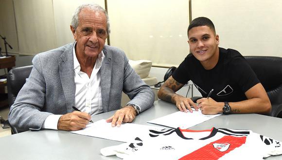 Juan Fernando Quintero renovó contrato con River Plate. (Foto: River Plate)
