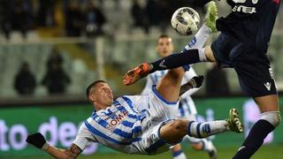 Gianluca Lapadula anotó brillante gol de chalaca con Pescara