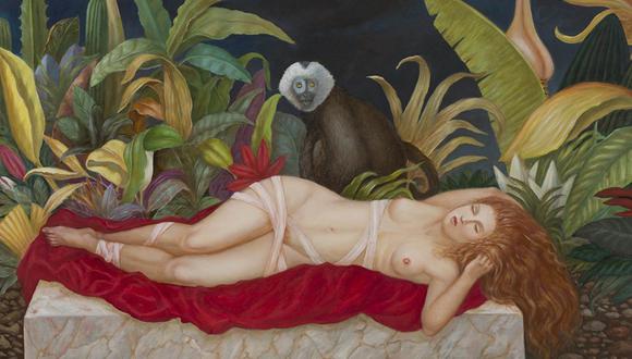 "Le sommeil de Venus", cuadro de gran formato del maestro Carlos Revilla, el homenajeado en esta Noche de Arte. Esta obra será una de las que se ofrezcan en la exhibición. (Foto: reproducción)