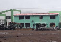 Huancavelica: así luce la comisaría de Paucará tras ataque y quema de vehículos