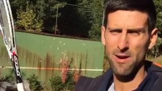 Djokovic enseñó el muro donde se inició como jugador [VIDEO]