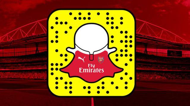 Snapchat: Arsenal de Inglaterra creó un entretenido perfil - 1