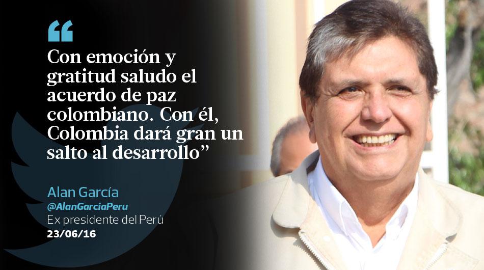 Políticos peruanos destacan en tuits acuerdo de paz en Colombia - 2