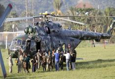 Retienen helicóptero de FF.AA. en protesta por derrame de petróleo