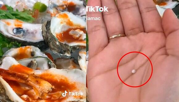 Por fortuna, la usuaria no logró llevarse la pequeña perla al estómago (Foto: @keniamac /TikTok)