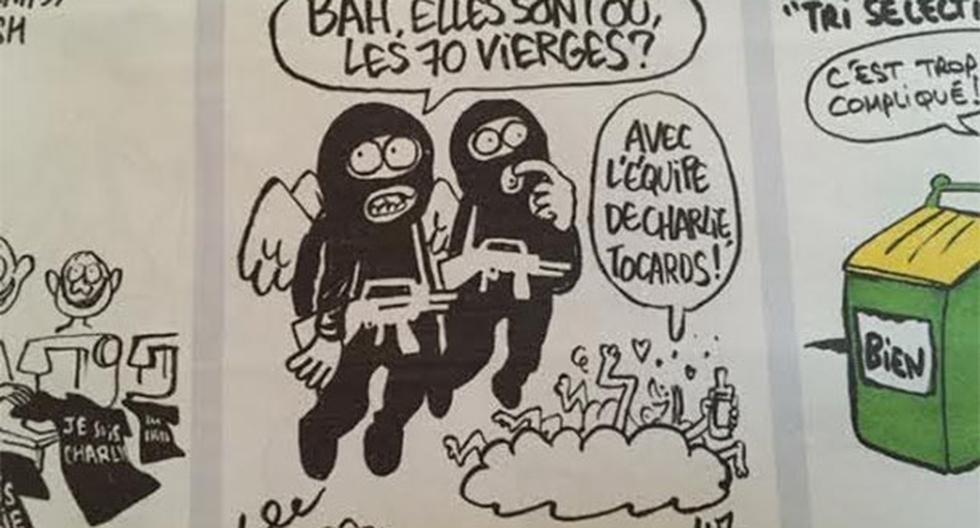 Los hermanos Kouachi aparecen en varias viñetas de la última edición. (Foto: Charlie Hebdo)