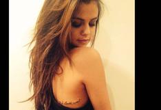 Selena Gomez muestra su nuevo tatuaje en Instagram 