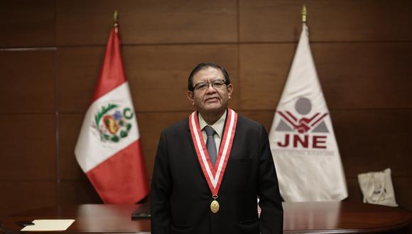 Jorge Salas Arenas indicó que esperan tener los resultados del balotaje en un “tiempo récord”, dependiendo de las actas observadas. (Foto: El Comercio)