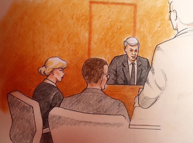 Imágenes del juicio por el caso Taylor Swift. (Fotos: Agencias)