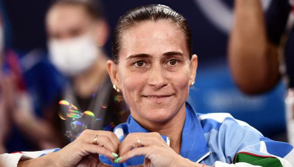 Chusovitina, la decana de la gimnasia, no estará en la final de Tokio-2020. (Foto: AFP)