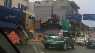 FOTOS: más constructoras que obstruyen pistas en Lima y provincias