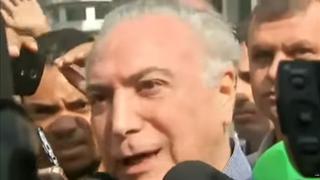 YouTube: Afectados por incendio en Sao Paulo abuchean a Temer