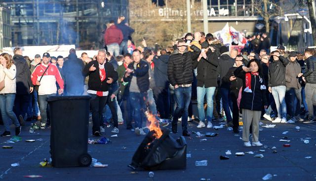 Enfrentamientos en la previa del Juventus vs. Ajax por Champions League. (Foto: Agencias)