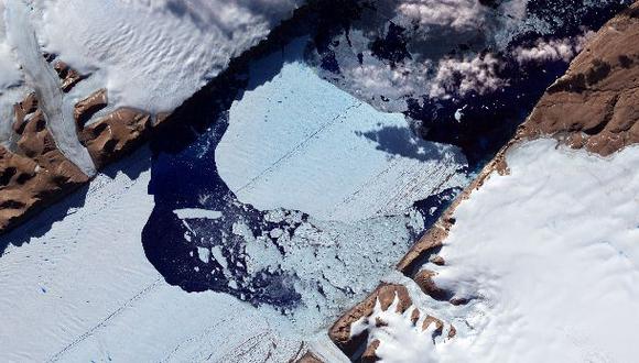 Groenlandia tiene la segunda mayor capa de hielo del mundo, despu&eacute;s de la Ant&aacute;rtida. (Foto: AFP / NASA EARTH OBSERVATORY/JESSE ALLEN AND ROBERT SIMMON/)