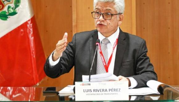 Luis Rivera, viceministro de Transportes. (Foto: Andina)