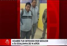 Lima: detienen a un profesor por seducir a su exalumna de 14 años