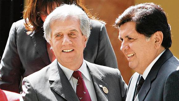 En diciembre del 2006, Tabaré Vázquez y Alan García estuvieron juntos en la II Cumbre de la Comunidad Sudamericana de Naciones. (Foto: AP)