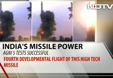 Armas de guerra: India prueba con éxito su misil Agni-5 con capacidad nuclear