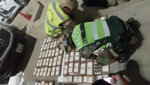 La PNP incautó 114 kilogramos de cocaína en el terminal portuario de Paita, en Piura. (Foto: Latina)