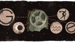 Google celebra el 115 aniversario del mecanismo Antikythera con este doodle