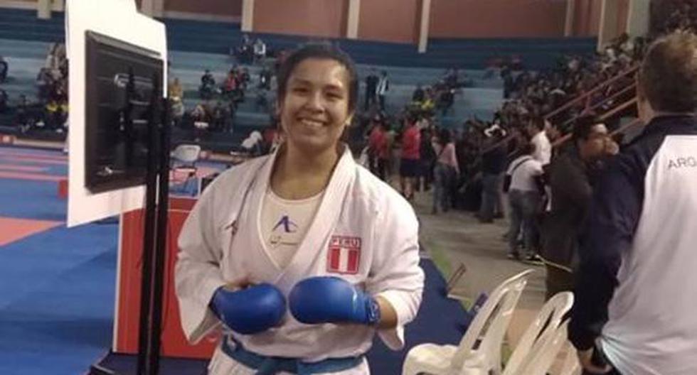 Isabel Aco se quedó con el primer puesto de karate en la modalidad kumite en Cochabamba 2018. (Foto: IPD)
