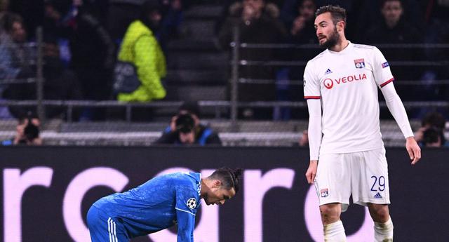 Juventus vs. Lyon, en Francia, por la ida de octavos de final de la Champions. (Foto: AFP)