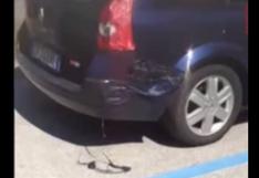 YouTube: ¿auto se derrite por ola de calor en Italia? | VIDEO
