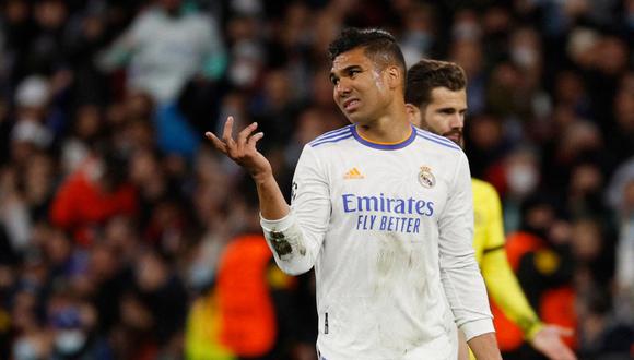 Casemiro en duda para la Champions League. (Foto: Reuters)