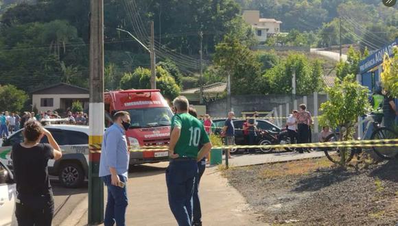Al menos dos bebés fueron asesinados por un adolescente en Saudade, Santa Catarina. (Captura de pantalla/Twitter).