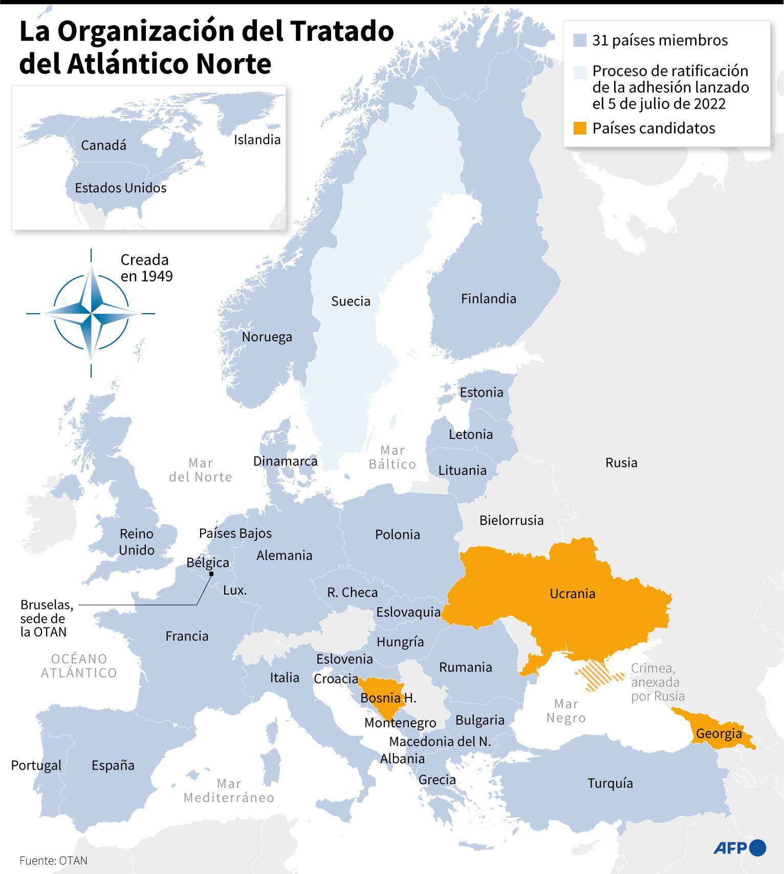 NATO member countries.  (AFP).