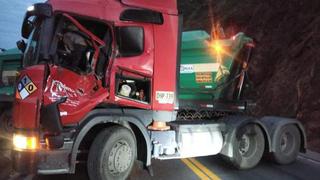 Huarochirí: conductor fallece tras ser impactado por roca de 300 kilos en la Carretera Central