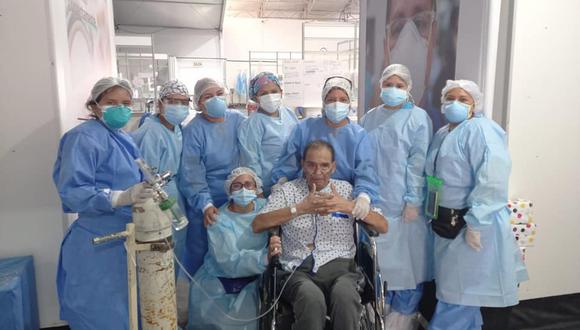A Benito Chachapoyas Villón se le practicó una traqueotomía, con la finalidad de mantenerlo abierto para permitirle respirar. (Foto: Diresa Áncash)