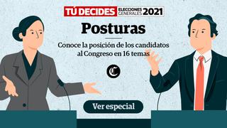 ESPECIAL: Conoce las posturas de los candidatos al Congreso sobre 16 temas
