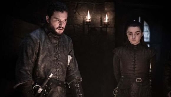 ¿Qué pasará en Game of Thrones 8x02? | Jon Snow y Arya Stark finalmente volvieron a abrazarse en Winterfell después de siete temporadas. (Foto: HBO)